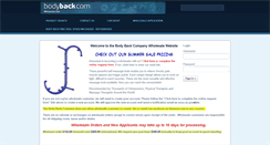 Desktop Screenshot of bodybackwholesale.com